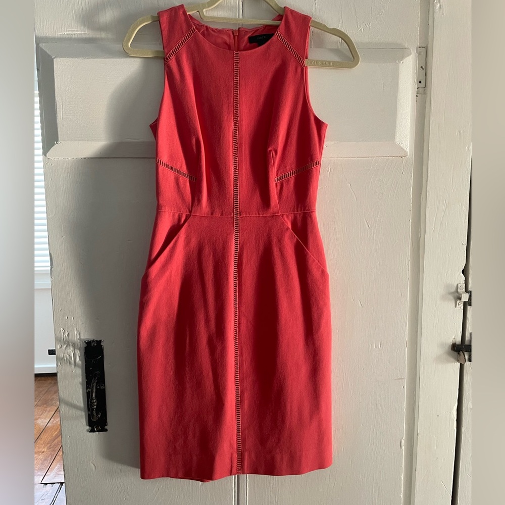 JCrew Summer Dress in Pink. Excellent for work use. Sophisticated. Size 00